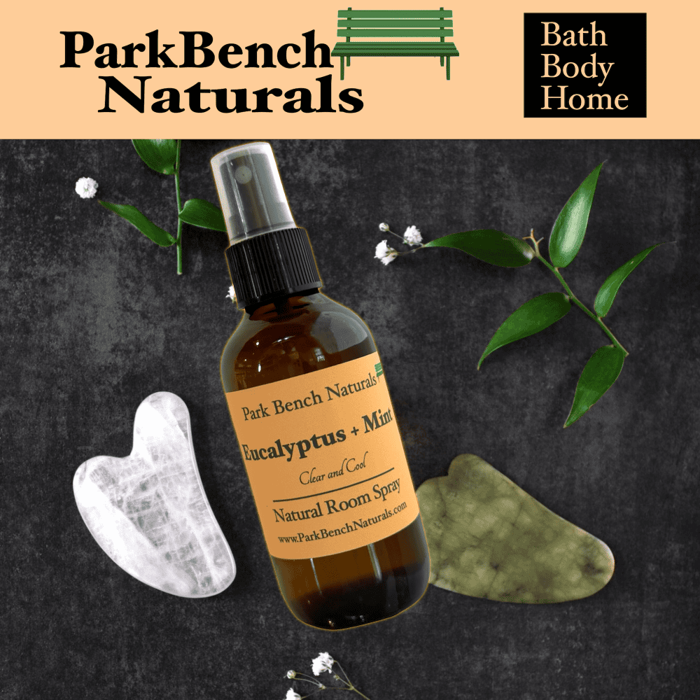 Euca Mint on Dark Room Sprays Lotion Stones eucalyptus mint room spray is natural