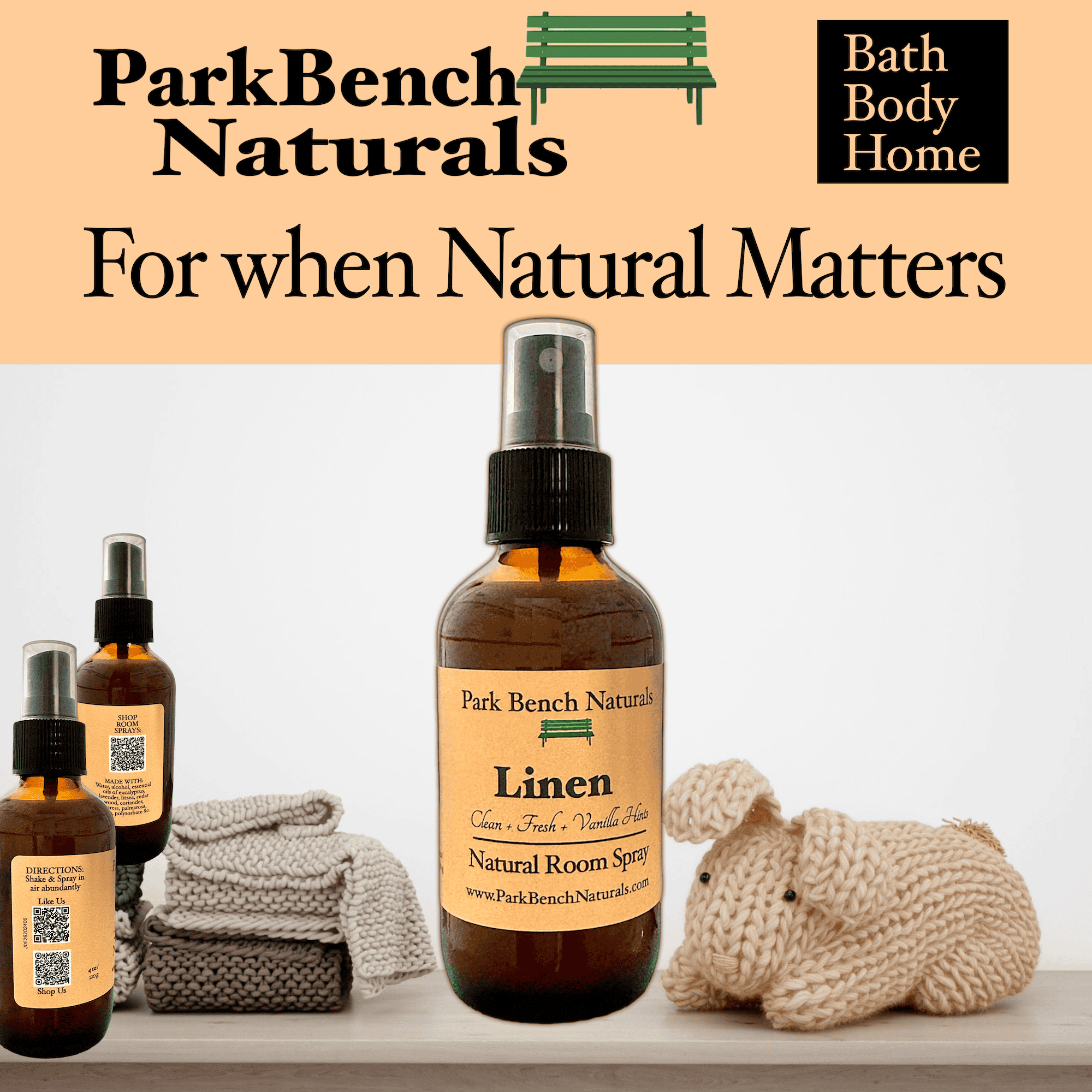 Room Sprays Linen when Natural Matters Lotion Stones when natural matters Linen room spray