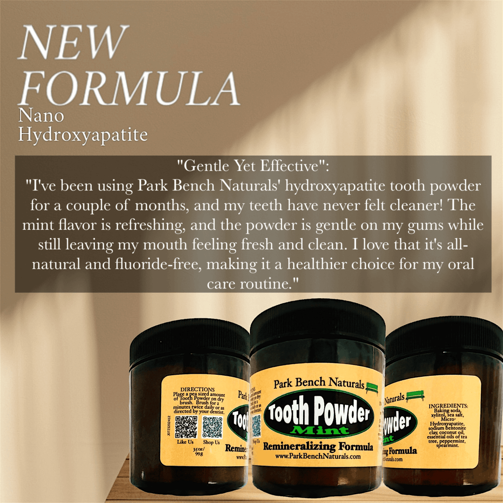 Mint Hydroxyapatite tooth powder new formula