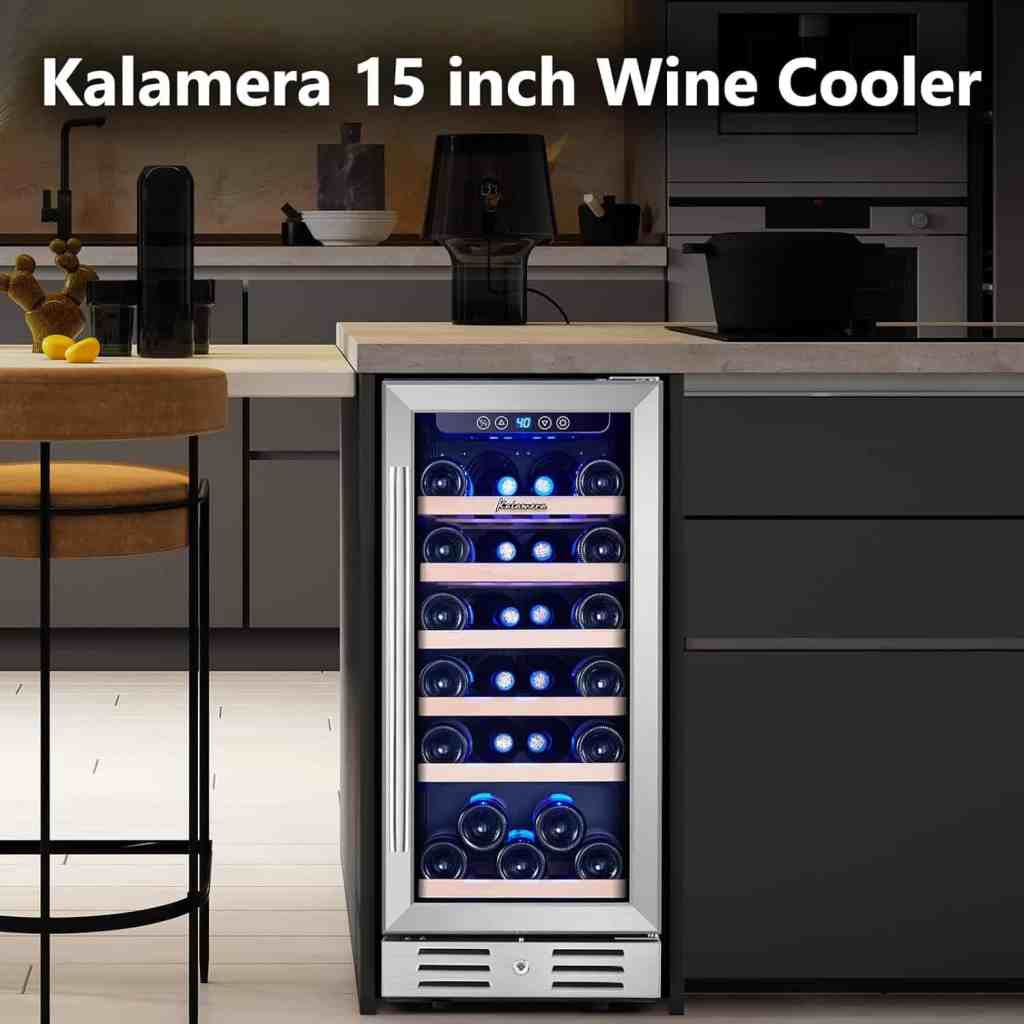 A compact wine cooler