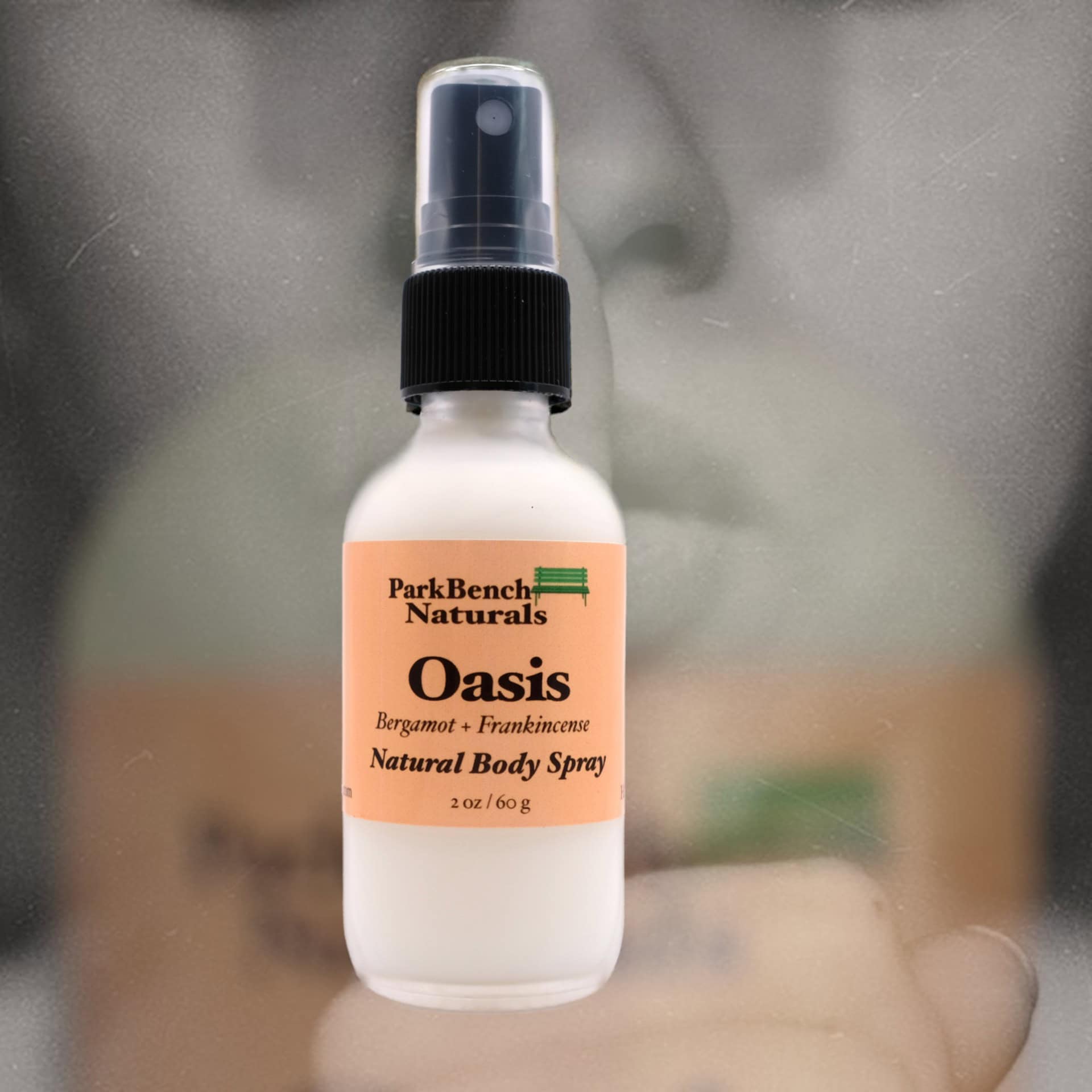 Oasis on Oasis on Girl Lotion Stones Oasis natural body spray with frankincense and bergamot for everybody