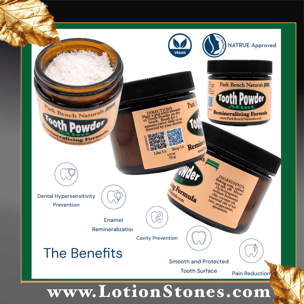 Hydroxyapatite tooth powder is bio identical to tooth enamel 175 oz jars in mint