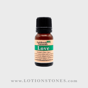 Sensual and grounding Love Essential Oil Blend with patchouli, clove, cinnamon, ylang-ylang, and citrus notes. Perfect for meditation, massage, and romantic ambiance.