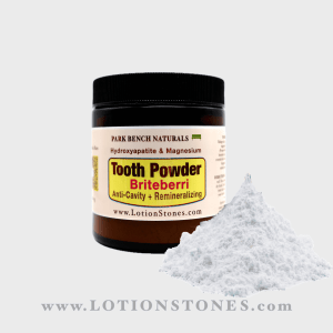 Hydroxyapatite and Magnesium Hydroxide tooth powder in fruity fun Briteberri 35 oz