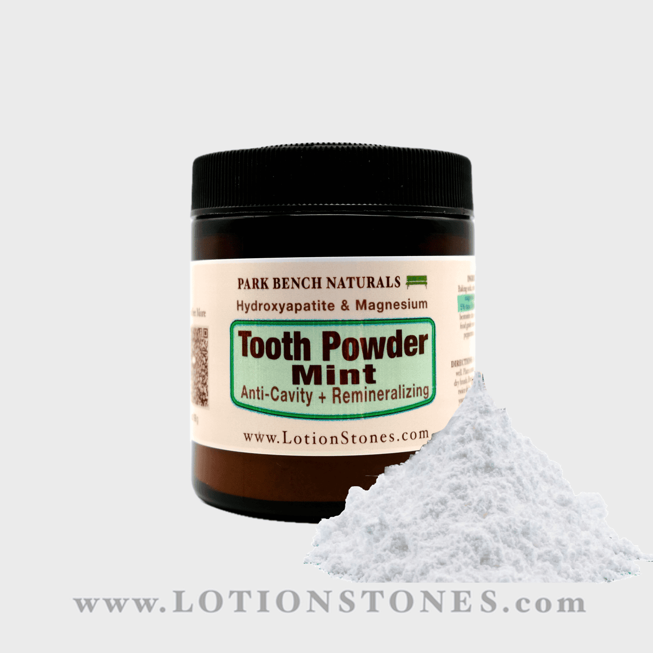 Mint Hydroxyapatite and Magnesium Hydroxide Tooth Powder on Mercury 35 Oz Copy Hydroxyapatite Tooth Powder Natural Wellness Hydroxyapatite Tooth Powder with magnesium hydroxide strengthens enamel reduces sensitivity balances pH and whitens naturally Safe fluoride free eco friendly oral care Mint 35 oz