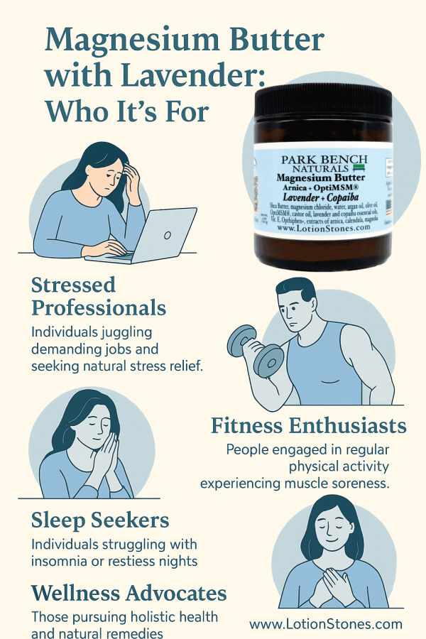 Is magnesium butter right for you Our creamy magnesium butter is made with shea butter scented with lavender and copaiba essential oils