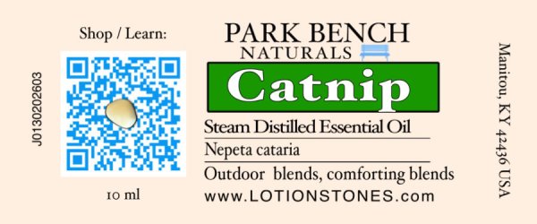 Steam Distilled Essential Oil of Catnip Nepeta cataria Outdoor blends comforting blends