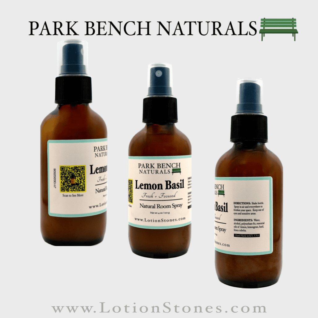 Lemon Basil Trio Fresh and Focused Natural Room Spray Hydroxyapatite Tooth Powder Natural Wellness lemon basil room spray natural ingredients