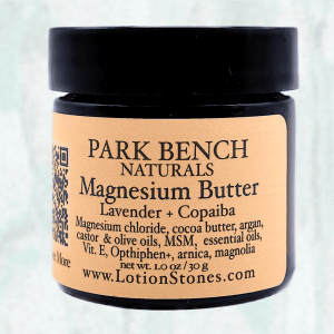 magesium butter with lavender and arnica travel size